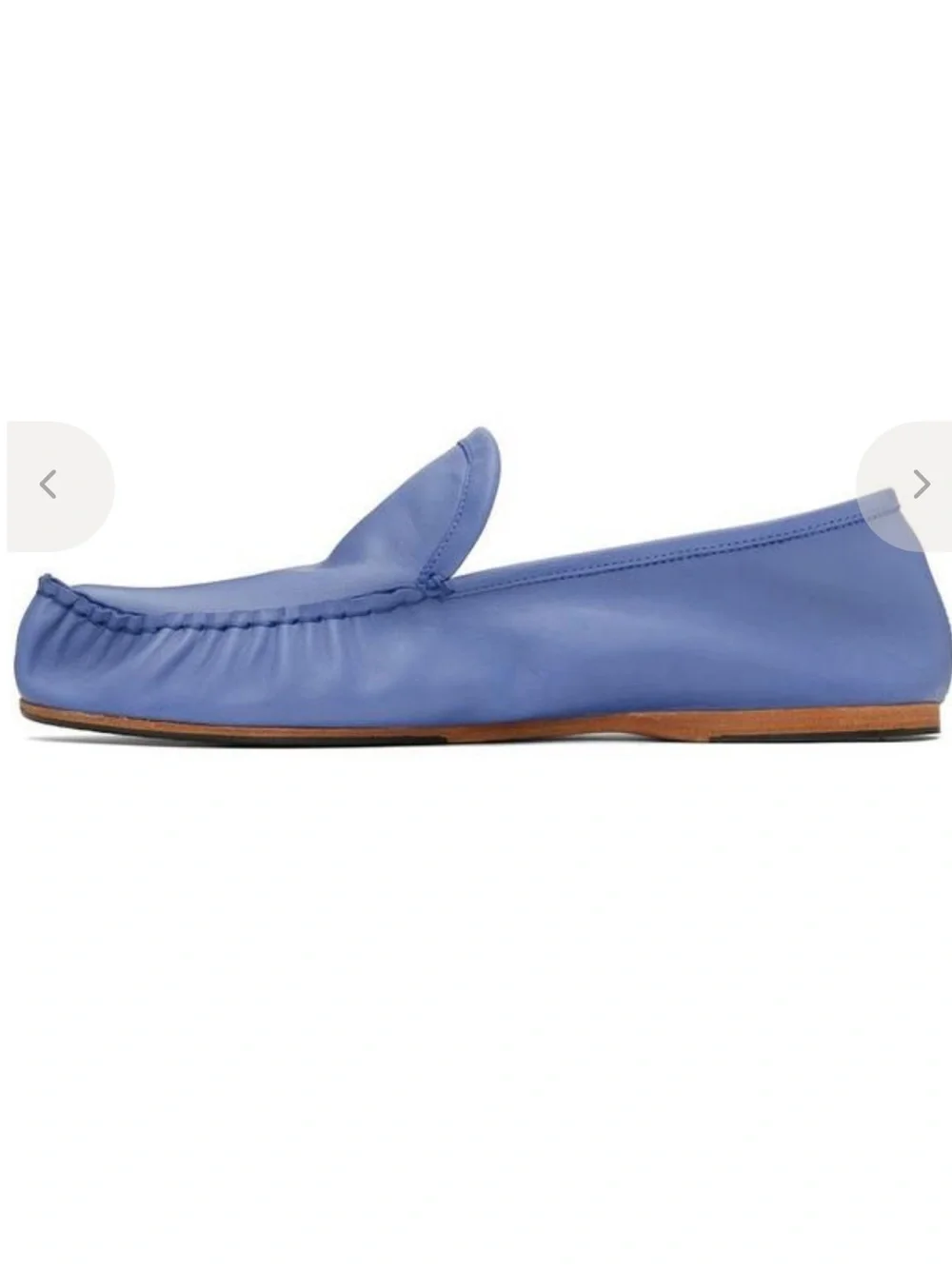 NEW Acne Studios x Kero Blue Purple Leather Slip On Driver Loafer Sz 42 EU 9 US